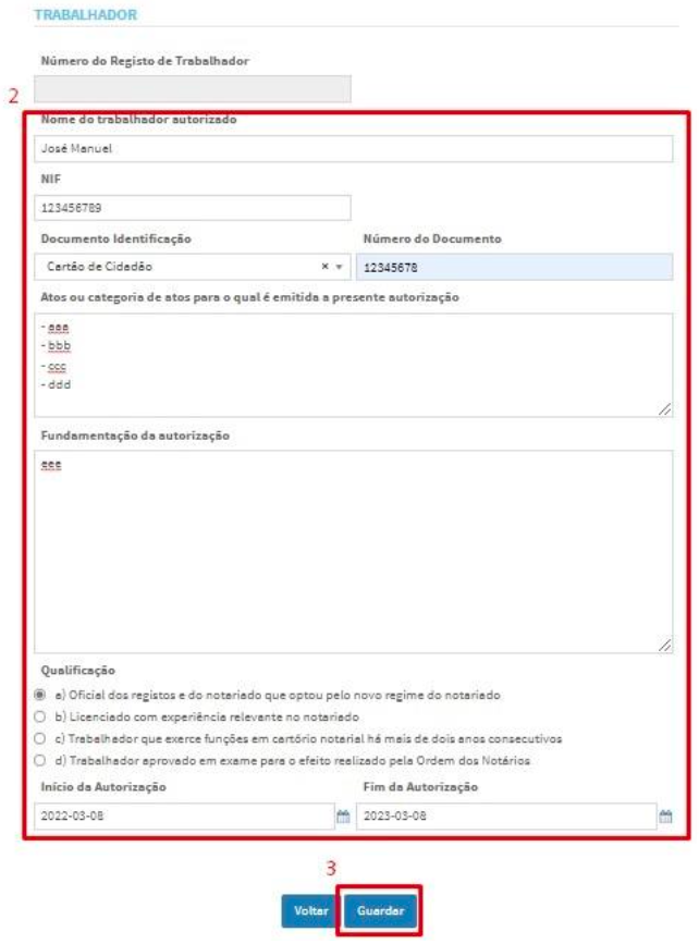 Registo de Trabalhadores 3